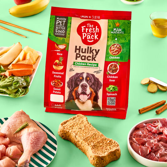 Hulky Pack For Dogs - Best Fresh and Healthy Food  for Dogs - 1500g UMAMI