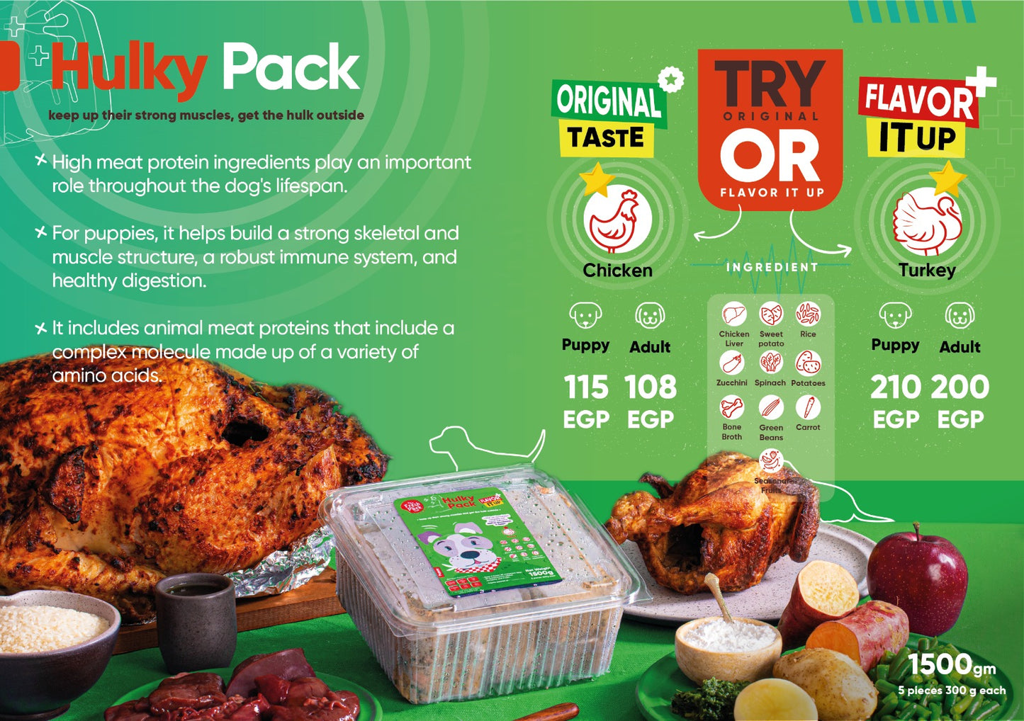 Hulky Pack For Dogs - Best Fresh and Healthy Food for Dogs
